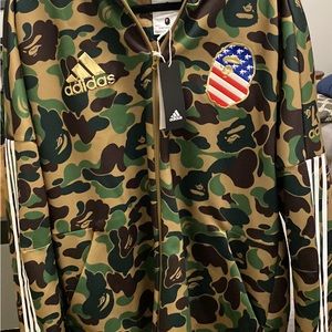 Bathing Ape Adidas Shark Hoodie